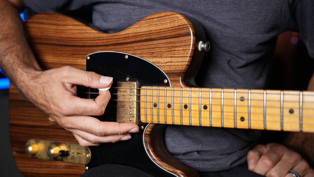 telecaster with right hand guitar technique